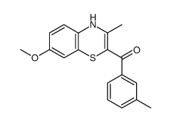 (7-Methoxy-3-methyl-4H-benzo[1,4]thiazin-2-yl)-m-tolyl-methanone结构式