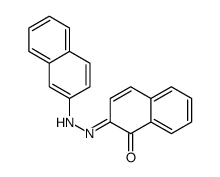 (2E)-2-(naphthalen-2-ylhydrazinylidene)naphthalen-1-one Structure