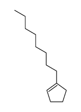 1-octyl-cyclopentene Structure