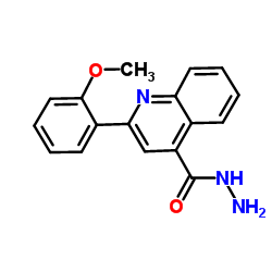 2-(2-Methoxyphenyl)-4-quinolinecarbohydrazide结构式