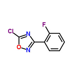 5-Chloro-3-(2-fluorophenyl)-1,2,4-oxadiazole Structure