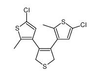 3,4-BIS(5-CHLORO-2-METHYLTHIOPHEN-3-YL)-2,5-DIHYDROTHIOPHENE Structure