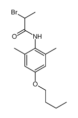 2-bromo-N-(4-butoxy-2,6-dimethylphenyl)propanamide Structure