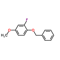 2-fluoro-4-methoxy-1-(phenylmethoxy)-benzene structure