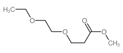 Propanoic acid,3-(2-ethoxyethoxy)-, methyl ester结构式