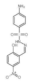4-amino-N-[(3-nitro-6-oxo-1-cyclohexa-2,4-dienylidene)methyl]benzenesulfonohydrazide Structure