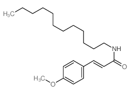 (E)-N-dodecyl-3-(4-methoxyphenyl)prop-2-enamide structure