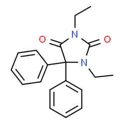 1,3-Diethyl-5,5-diphenylimidazolidine-2,4-dione Structure