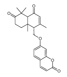 7-[(1,4,4a,5,6,7,8,8a-Octahydro-2,5,5,8a-tetramethyl-4,6-dioxonaphthalen-1-yl)methoxy]-2H-1-benzopyran-2-one picture