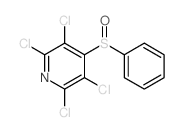 4-(benzenesulfinyl)-2,3,5,6-tetrachloro-pyridine structure