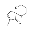 3-methyl-6,10-dithiaspiro[4.5]dec-2-en-4-one结构式