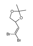 (4S)-4-(2,2-dibromoethenyl)-2,2-dimethyl-1,3-dioxolane Structure