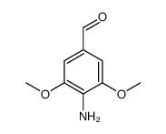 4-amino-3,5-dimethoxybenzaldehyde结构式