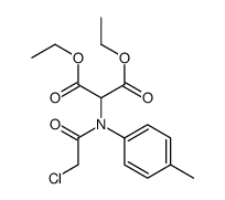 diethyl 2-(N-(2-chloroacetyl)-4-methylanilino)propanedioate Structure