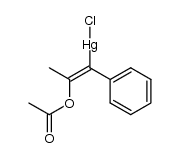 1-methyl-2-phenyl-2-chloromercuriovinyl acetate Structure