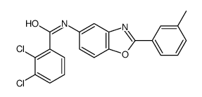 2,3-dichloro-N-[2-(3-methylphenyl)-1,3-benzoxazol-5-yl]benzamide结构式