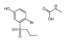 4-bromo-3-propylsulfonylphenol,methylcarbamic acid Structure