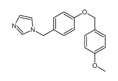 1-[[4-[(4-methoxyphenyl)methoxy]phenyl]methyl]imidazole结构式