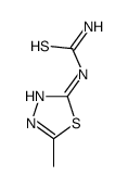 (5-methyl-1,3,4-thiadiazol-2-yl)thiourea Structure