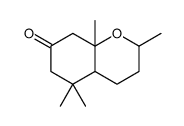 2,5,5,8a-tetramethyl-2,3,4,4a,6,8-hexahydrochromen-7-one结构式