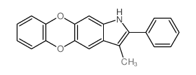 3-methyl-2-phenyl-1H-[1,4]benzodioxino[2,3-f]indole Structure