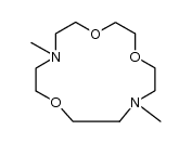 7,13-dimethyl-7,13-diaza-1,4,10-trioxacyclopentadecane Structure