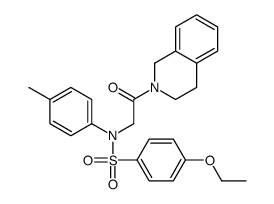 N-[2-(3,4-dihydro-1H-isoquinolin-2-yl)-2-oxoethyl]-4-ethoxy-N-(4-methylphenyl)benzenesulfonamide结构式