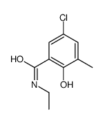 5-chloro-N-ethyl-2-hydroxy-3-methylbenzamide Structure