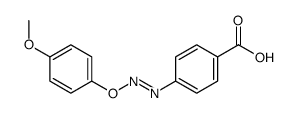 4-[(4-methoxyphenoxy)diazenyl]benzoic acid Structure