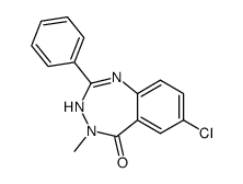 7-chloro-4-methyl-2-phenyl-3,4-dihydro-benzo[e][1,2,4]triazepin-5-one Structure