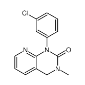 1-(3-chloro-phenyl)-3-methyl-3,4-dihydro-1H-pyrido[2,3-d]pyrimidin-2-one结构式