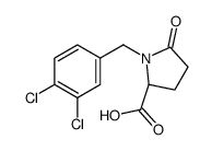 (2S)-1-[(3,4-dichlorophenyl)methyl]-5-oxopyrrolidine-2-carboxylic acid Structure