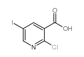 2-氯-5-碘烟酸结构式