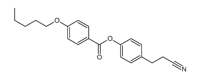 [4-(2-cyanoethyl)phenyl] 4-pentoxybenzoate Structure