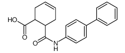 6-[(4-phenylphenyl)carbamoyl]cyclohex-3-ene-1-carboxylic acid结构式