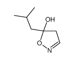 5-(2-methylpropyl)-4H-1,2-oxazol-5-ol结构式