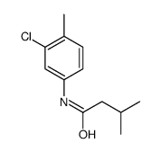 N-(3-chloro-4-methylphenyl)-3-methylbutanamide结构式