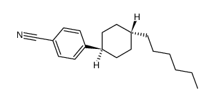 trans-4-(4-hexylcyclohexyl)benzonitrile Structure