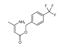 [4-(trifluoromethyl)phenyl]methyl 3-aminobut-2-enoate结构式