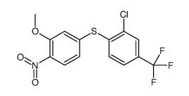 2-chloro-1-(3-methoxy-4-nitrophenyl)sulfanyl-4-(trifluoromethyl)benzene Structure
