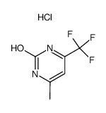 4-Methyl-6-trifluoromethyl-pyrimidin-2-ol; hydrochloride结构式