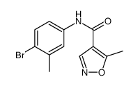 N-(4-bromo-3-methylphenyl)-5-methyl-1,2-oxazole-4-carboxamide Structure
