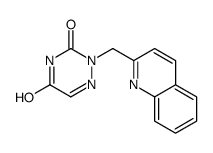 2-(quinolin-2-ylmethyl)-1,2,4-triazine-3,5-dione结构式