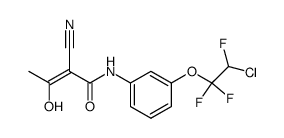 (Z)-2-Cyano-3-hydroxy-but-2-enoic acid [3-(2-chloro-1,1,2-trifluoro-ethoxy)-phenyl]-amide结构式
