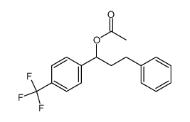 3-Phenyl-1-(p-trifluormethylphenyl)propylacetat结构式