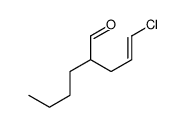 2-(3-chloroprop-2-enyl)hexanal Structure