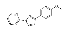 2-[3-(4-methoxyphenyl)pyrazol-1-yl]pyridine结构式