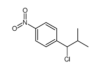 1-(1-chloro-2-methylpropyl)-4-nitrobenzene结构式