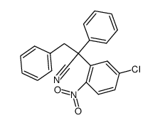 2-(5-Chloro-2-nitro-phenyl)-2,3-diphenyl-propionitrile结构式
