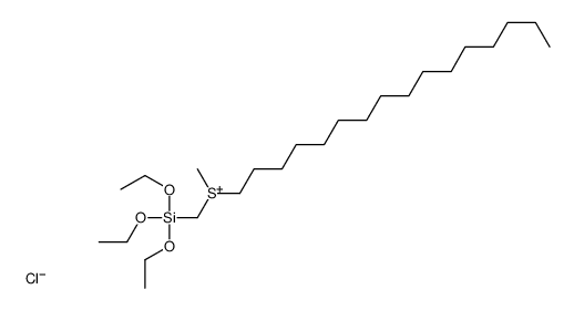 hexadecyl-methyl-(triethoxysilylmethyl)sulfanium,chloride Structure